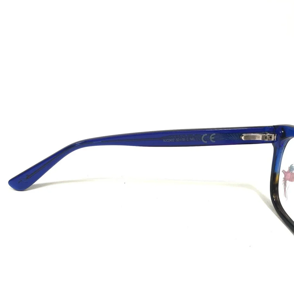 Maui Jim Eyeglasses Frames MJ2402-68PF Tortoise Blue Cat Eye Full Rim 52-18-140